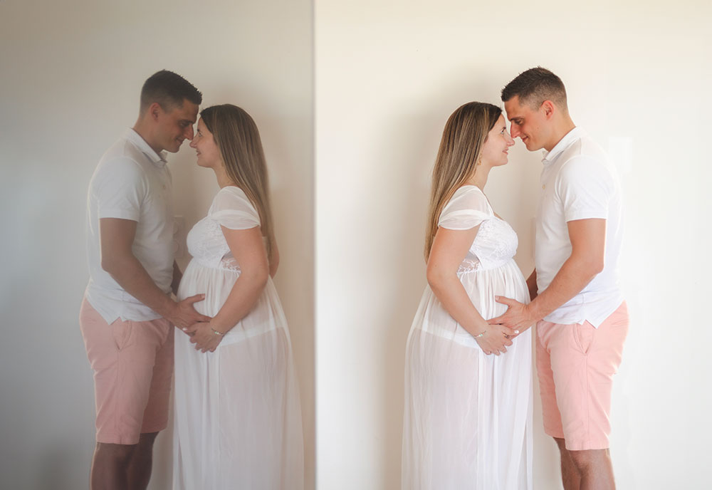 couple femme enceinte yeux lisa mazeau photographe professionnelle gironde