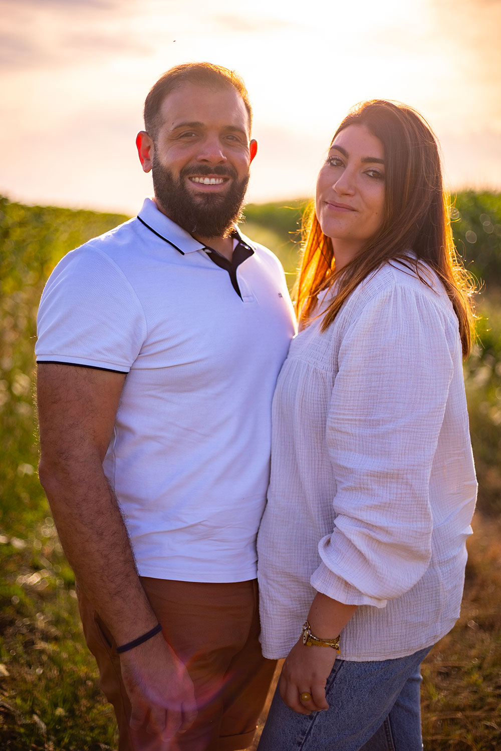 couple coucher soleil lisa mazeau photographe professionnelle gironde