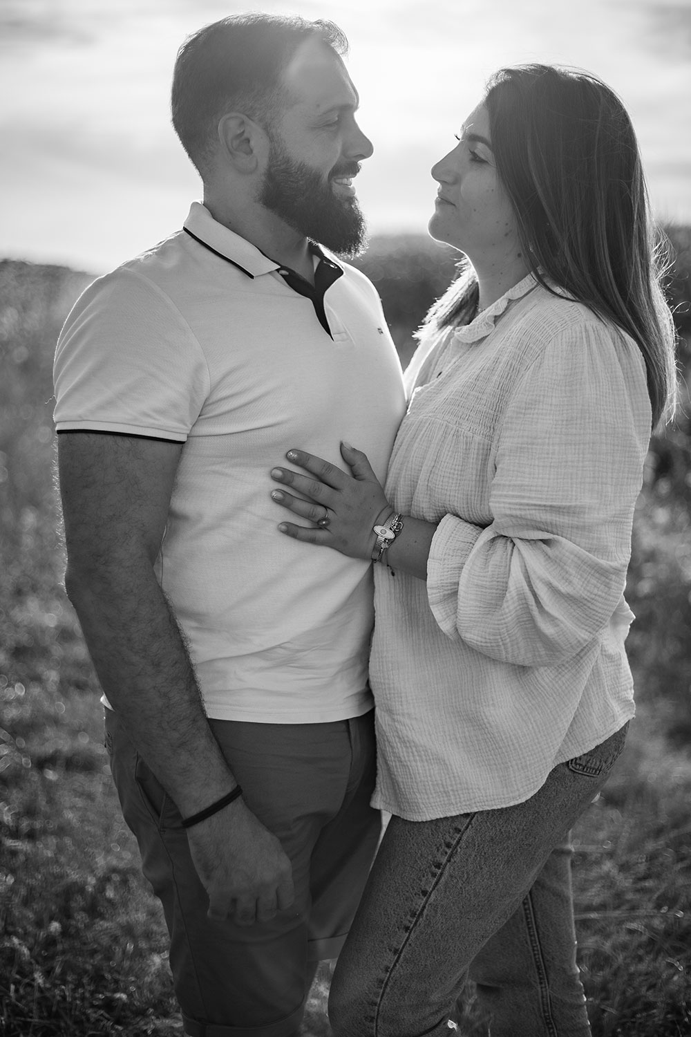 couple noir et blanc lisa mazeau photographe professionnelle gironde