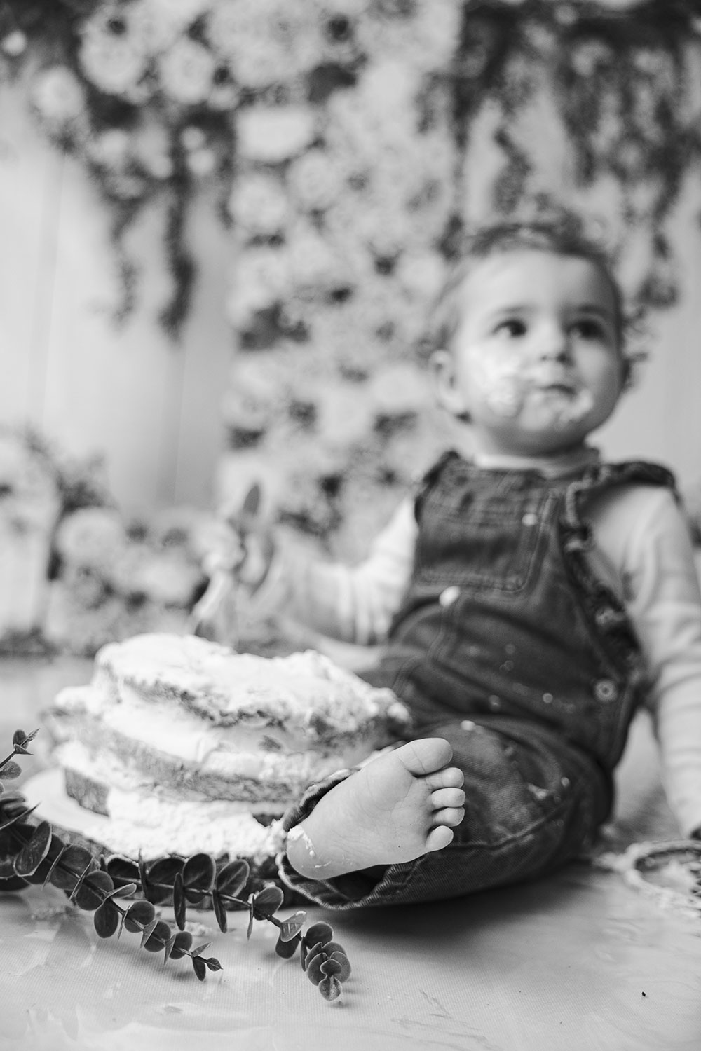 pied bébé et gâteau lisa mazeau photographe professionnelle gironde
