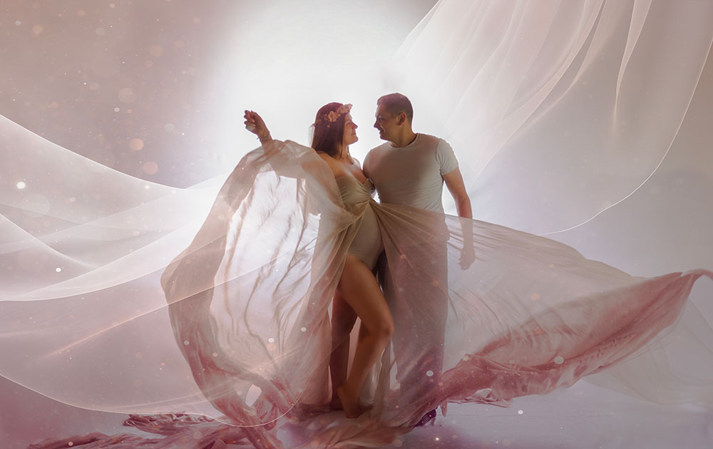 grossesse couple fleur lisa mazeau photographe professionnelle gironde